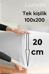Single Ranforce Cotton Fabric Elastic Bed Sheet Set 100x200 - Swordslife