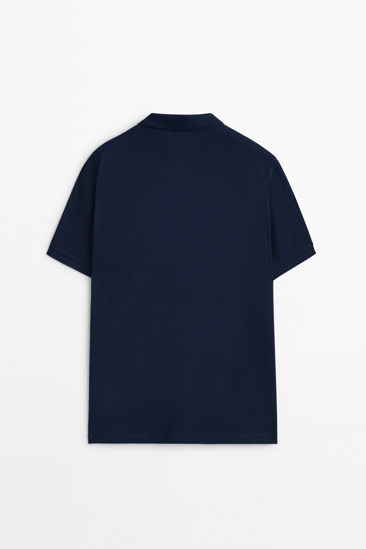 Textured 100% Cotton Polo T-shirt