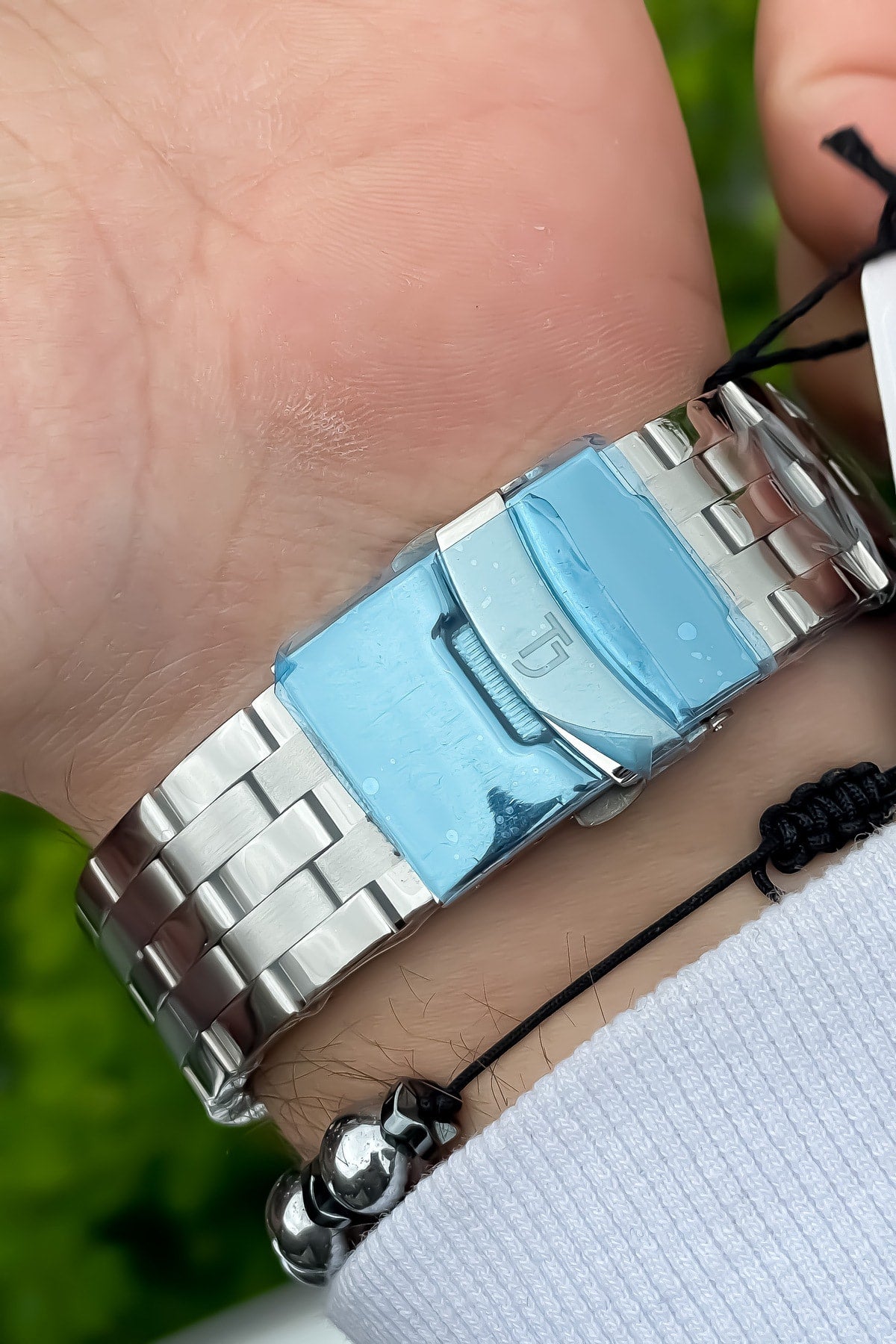 Original Tomjones New Season Sport Lux Herrenuhr mit stahlblauem Zifferblatt