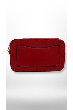 Women'S Canta Red Quality Sport Stylish Crossbody Two Compartment Pocket Shoulder Bag (Small Size)
