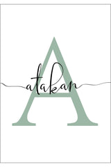 Triple Table Design, Decor, Banner, Poster, Letter, Name, Family, Decorative, Framed - Swordslife
