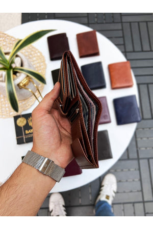 Luna Echtleder Echt Herren Geldbörse Glazed Mit Münzfach Glazed