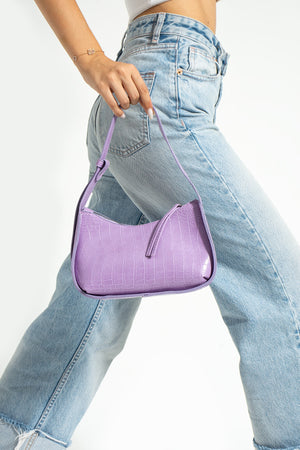 Women'S Crocodile Baguette Bag