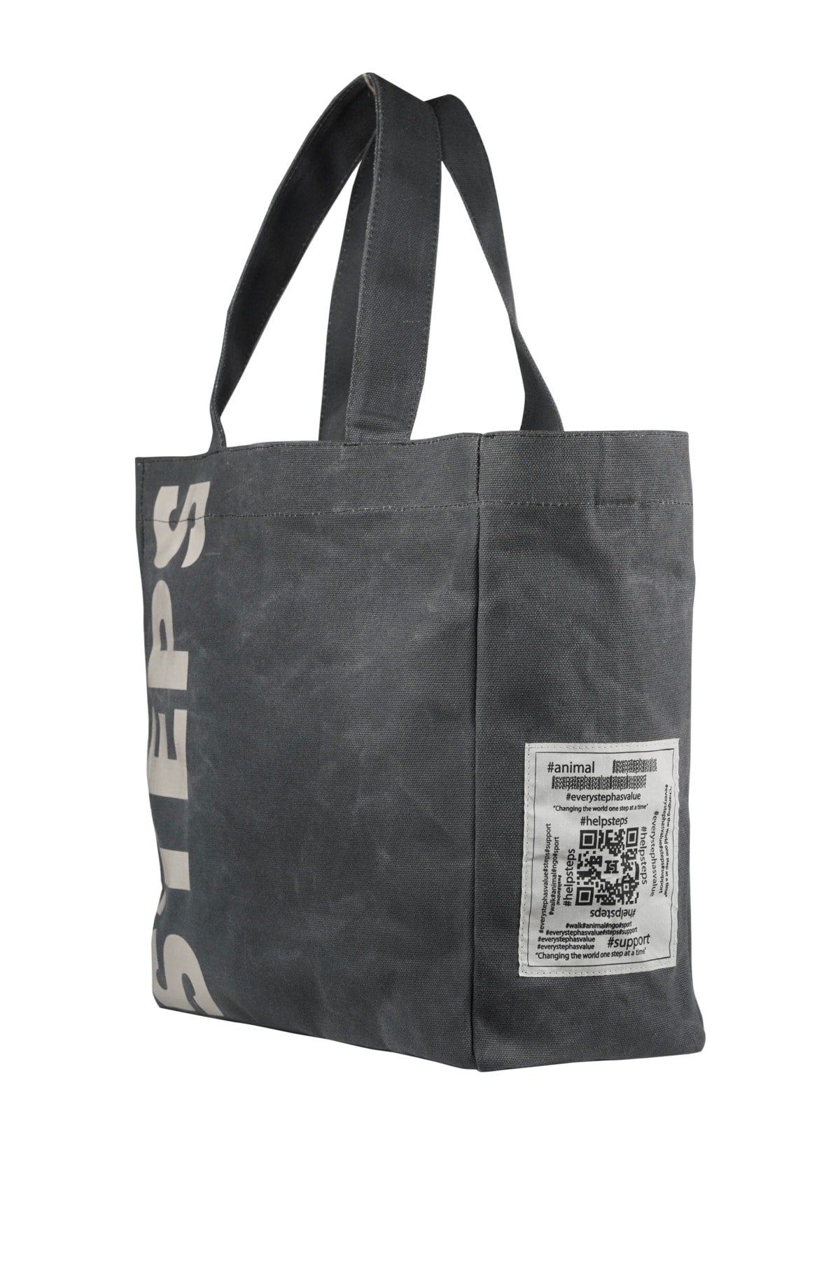 Helpsteps Waxed Canvas Hand And Shoulder Bag