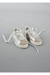 Kids Silver Color Removable 3d Toe Sneakers