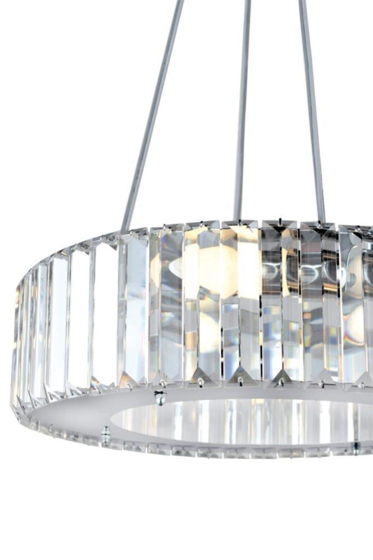 Luxury Diamond 37 Cm Chrome Chandelier