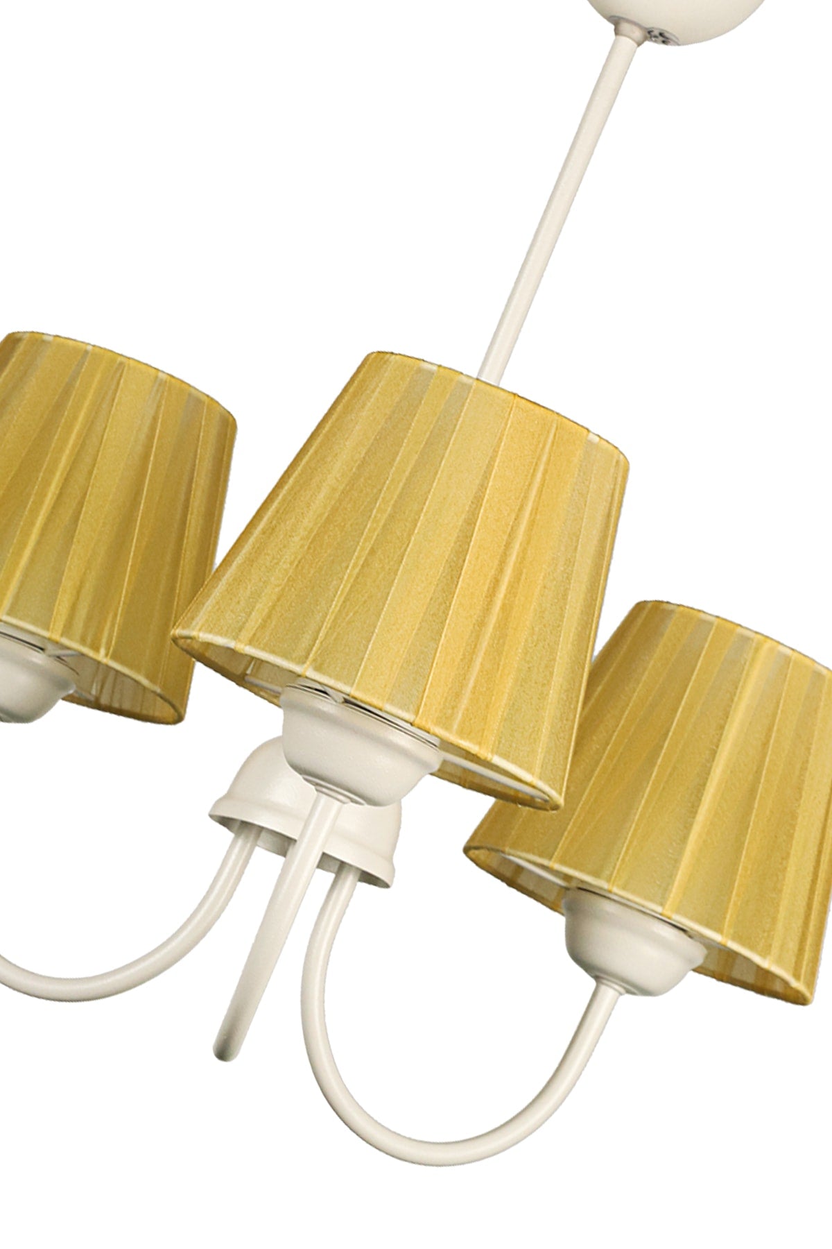 Ova 3Rd Chandelier White Yellow Hat