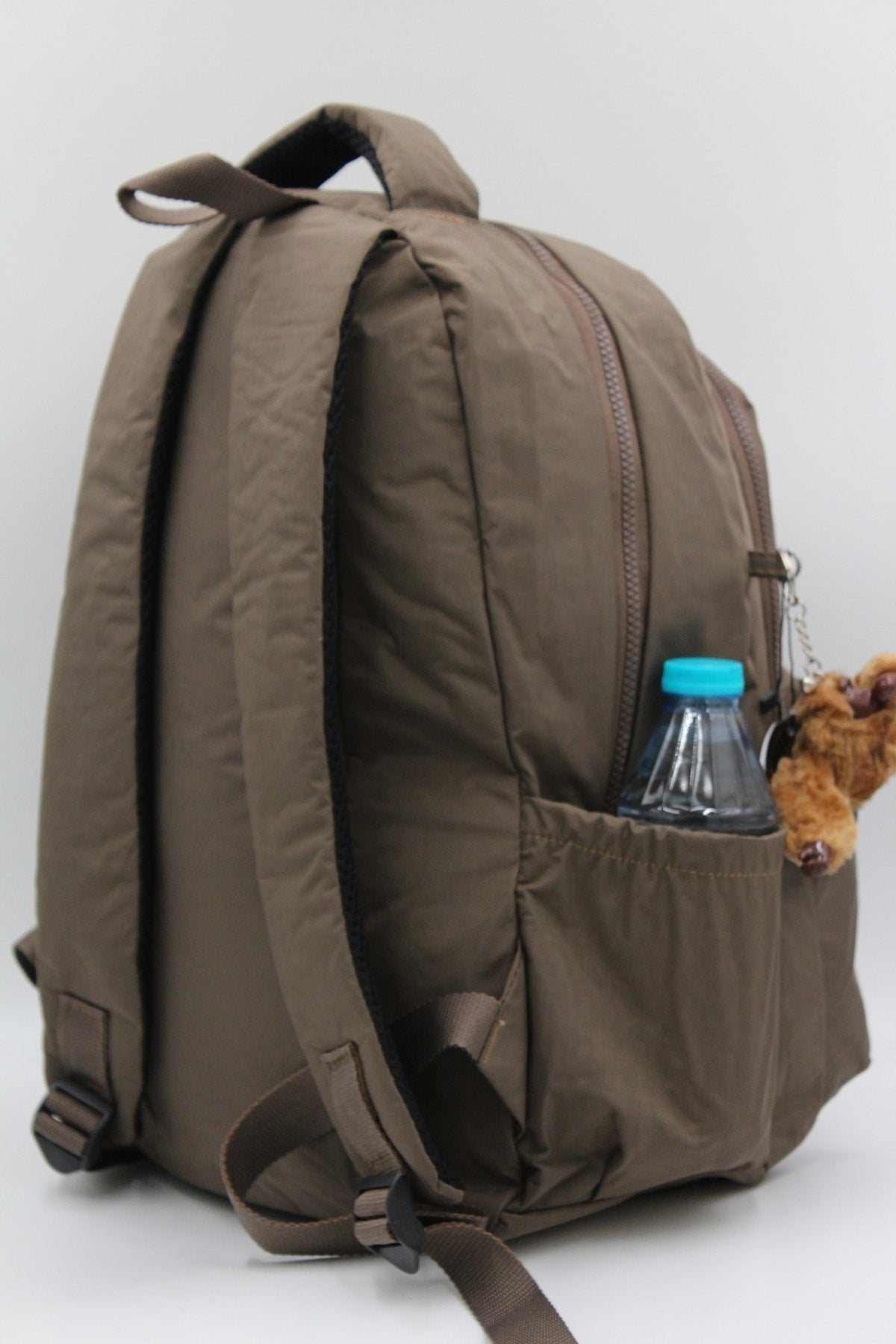 Schulrucksack 2200 aus Crinkle-Stoff, Unisex, Nerz