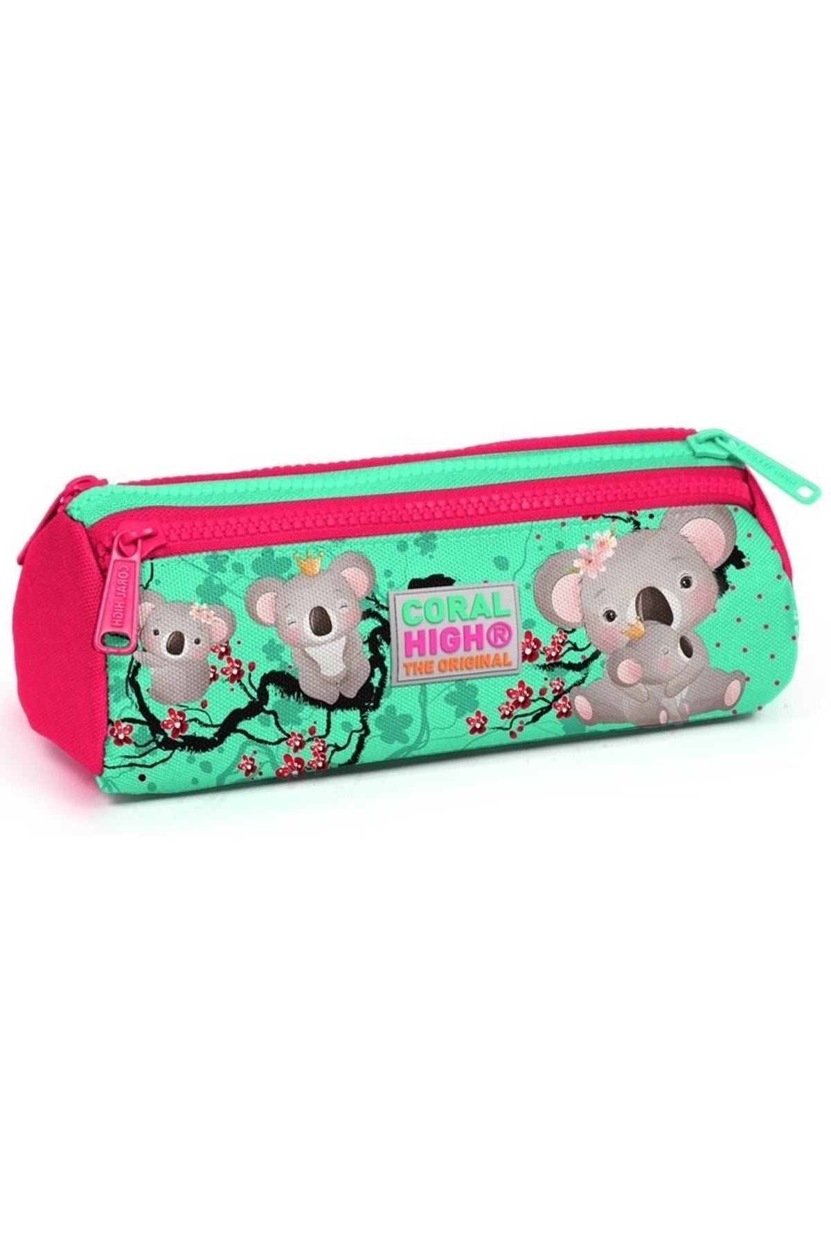 Grünes Grundschultaschen-Set für Mädchen mit Koala-Aufdruck – USB-Ausgang