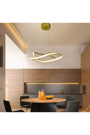 3 Colors Remote Controlled Gold Antique Led Chandelier Wave Led Chandelier