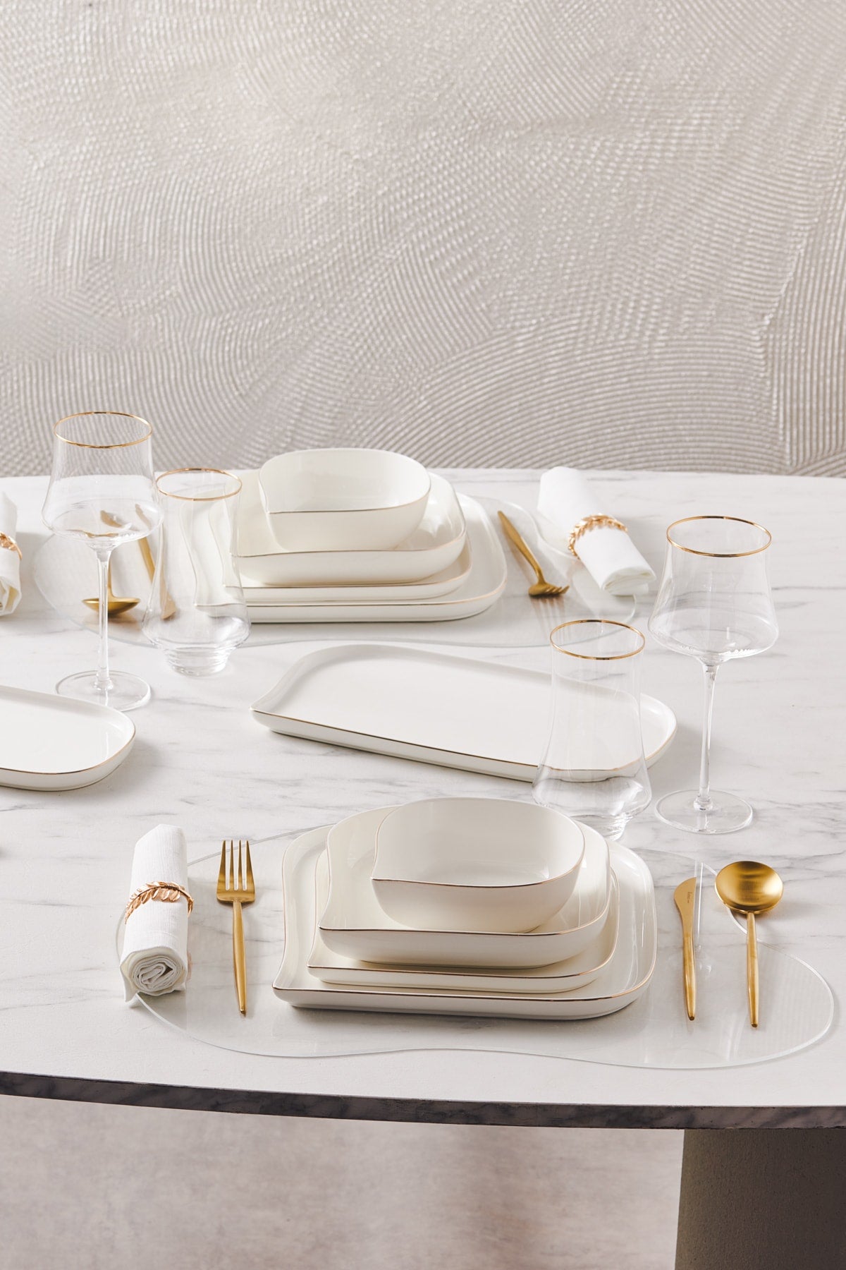Streamline Slope 29 Piece Porcelain Dinner Set For 6 People