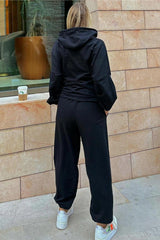 2 Thread Plus Size Gray / Black Women's High Waist Oversize Sweatpants - Swordslife