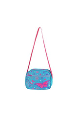 Frequency Turquoise Butterfly Pattern Primary School Backpack And Lunch Box