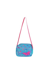 Frequency Turquoise Butterfly Pattern Primary School Backpack And Lunch Box