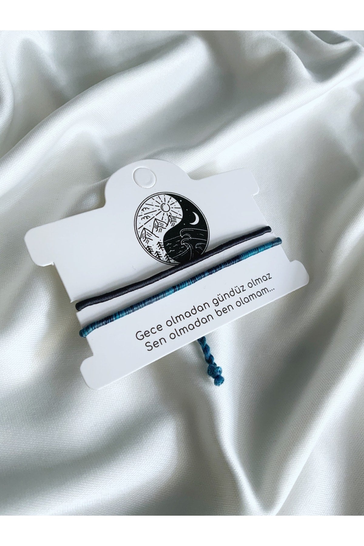 Ying Yang Couple Bracelet Set 2 Pcs Won'T Be Without You Bff, Couple, Friendship, Lover Bracelet