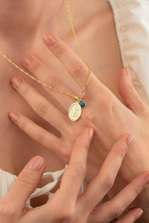 Gold Plated Pen and Evil Eye Letter Necklace - Swordslife