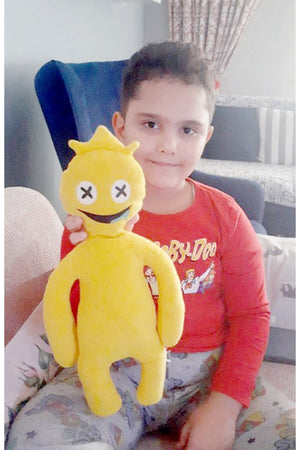 Roblox Rainbow Friends Yellow Chapter 2 Crowned Monster (Yellow) Plush Toy -45 Cm - Yellow Color-