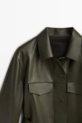 Pocket Nappa Leather Jacket - Swordslife