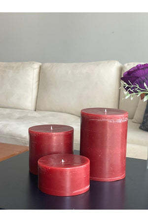 Large 3 Roll Cylinder Candle , Scented Decorative Block Candle - Swordslife