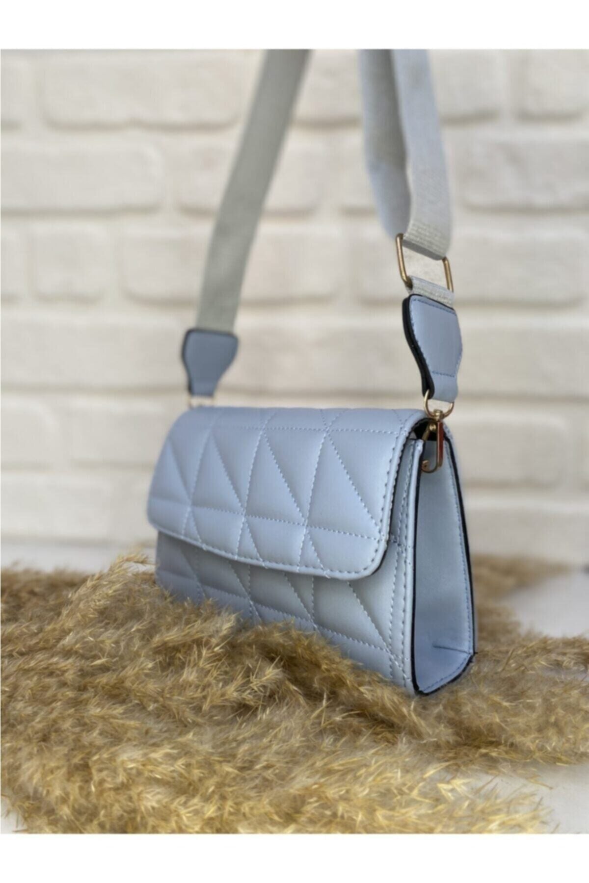 Blue Purse Damen-Umhängetasche mit Säulengurt