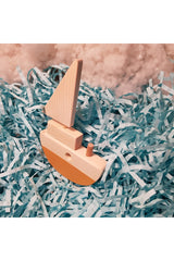 Handmade Wooden Toy Baby Ship Children's Imagination Gift Toy