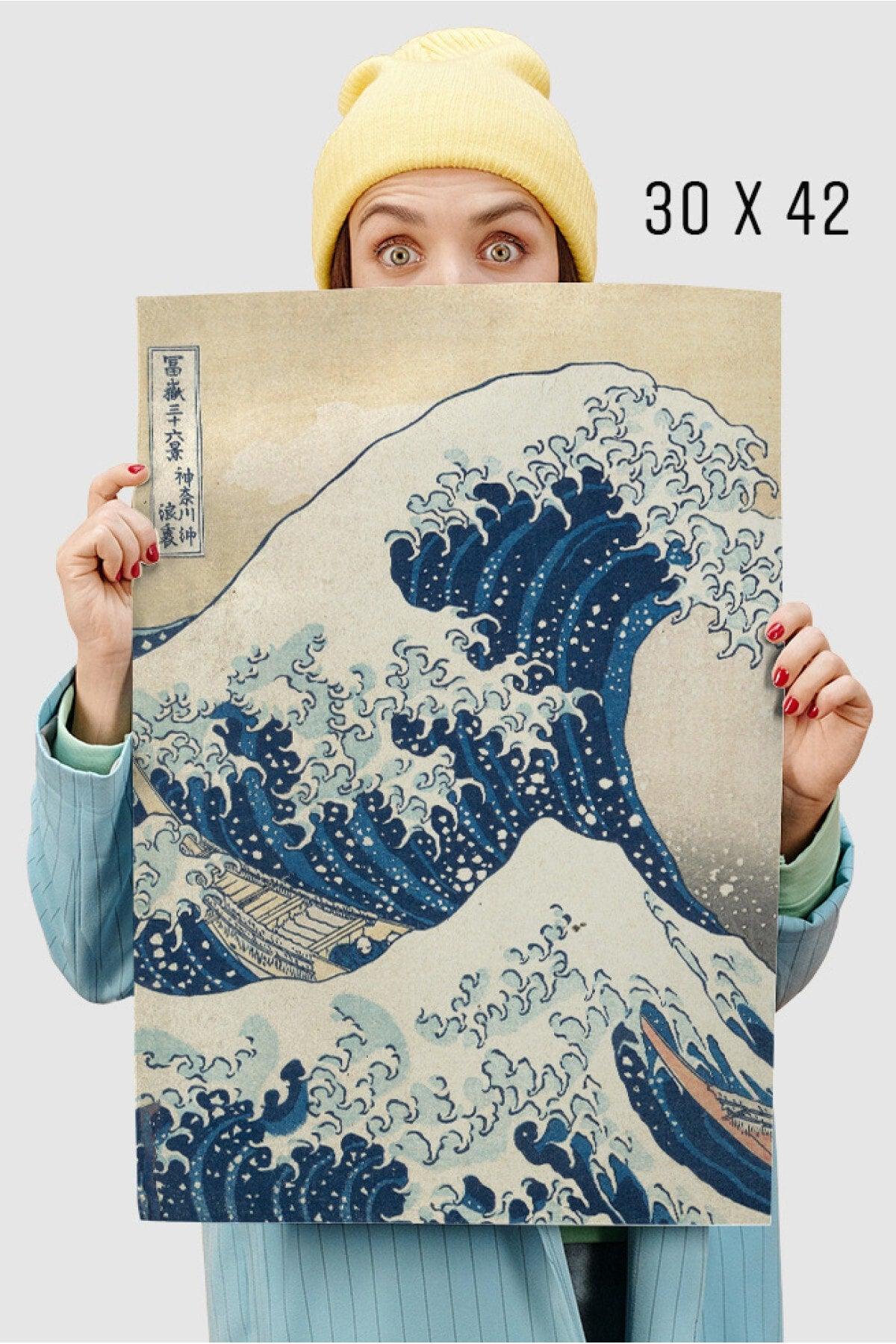 Katsushika Hokusai - The Great Wave Of Kanagawa - Masterpiece Painting Famous Painter Poster - Swordslife