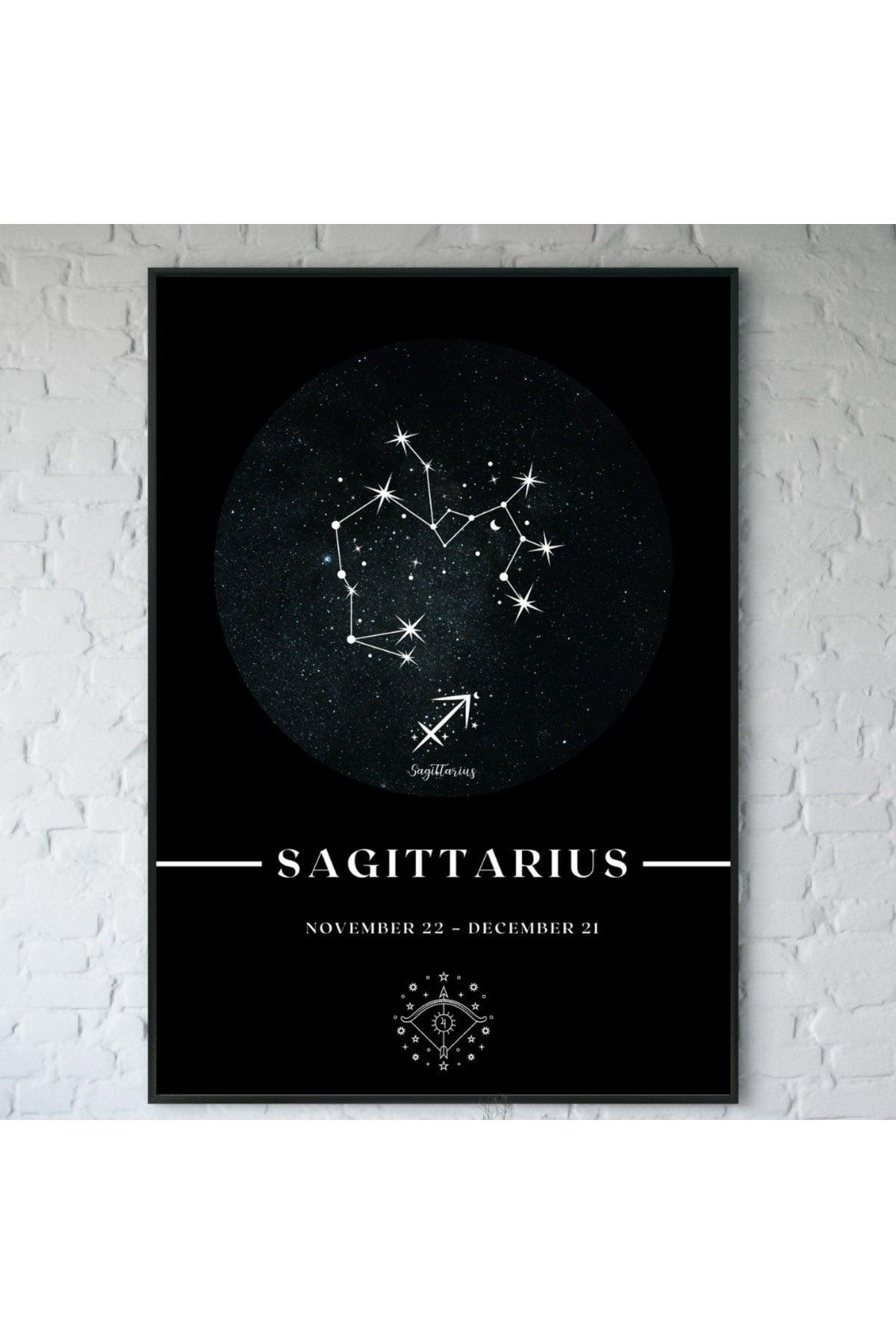 Sagittarius Sagittarius Zodiac Constellation Chart Astrology Horoscope Symbol 34x44cm - Swordslife