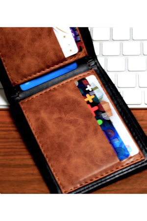 Crazy Leather Men'S Classic Wallet