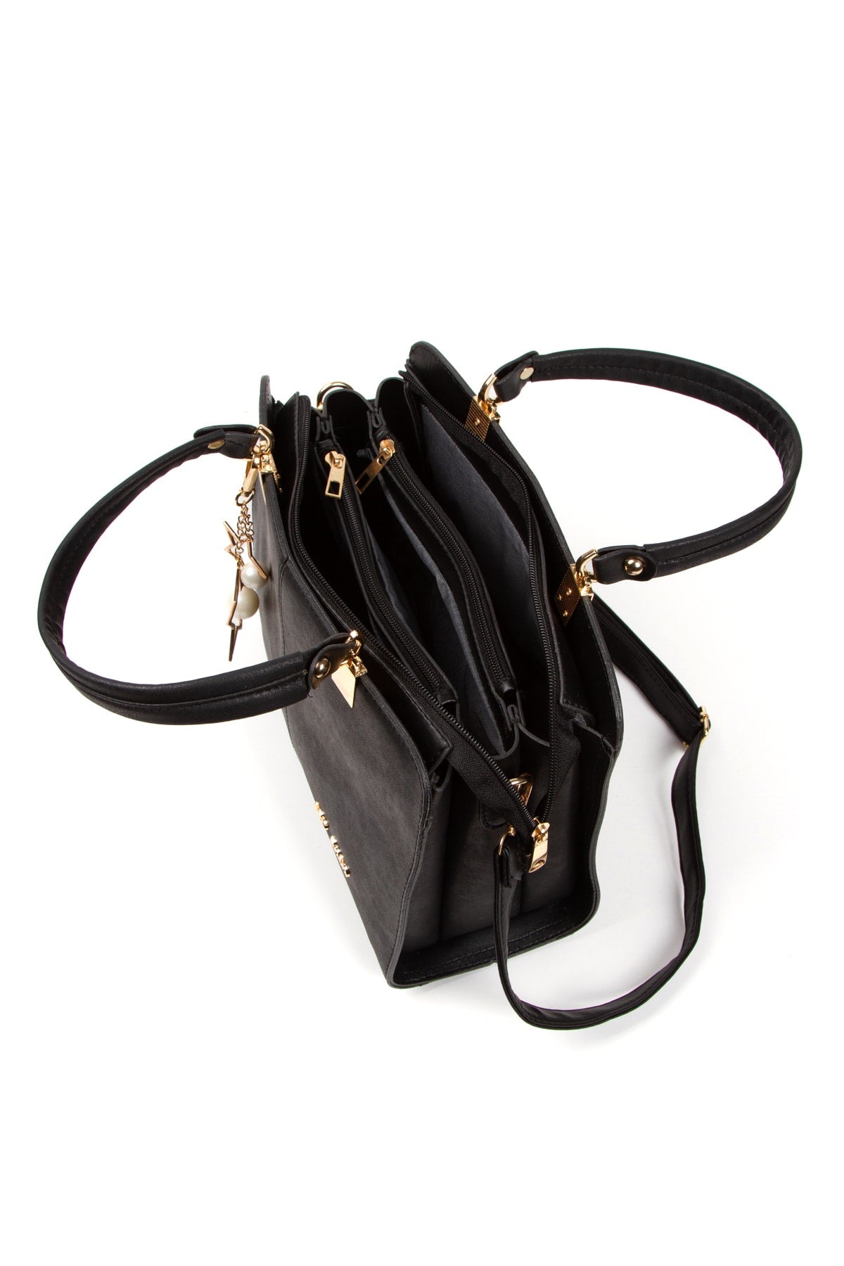 Women'S Stylish 6 Compartment Hand And Shoulder Bag Handbag,Sleeve Bag