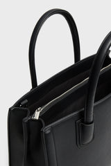 Women's Black Hard Tote Bag 00525001