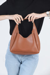 Taba Shk19 Faux Leather Women's Hand And Shoulder Bag With Zippered Interior Compartment Wallet E:33 L:15 W:10 Cm