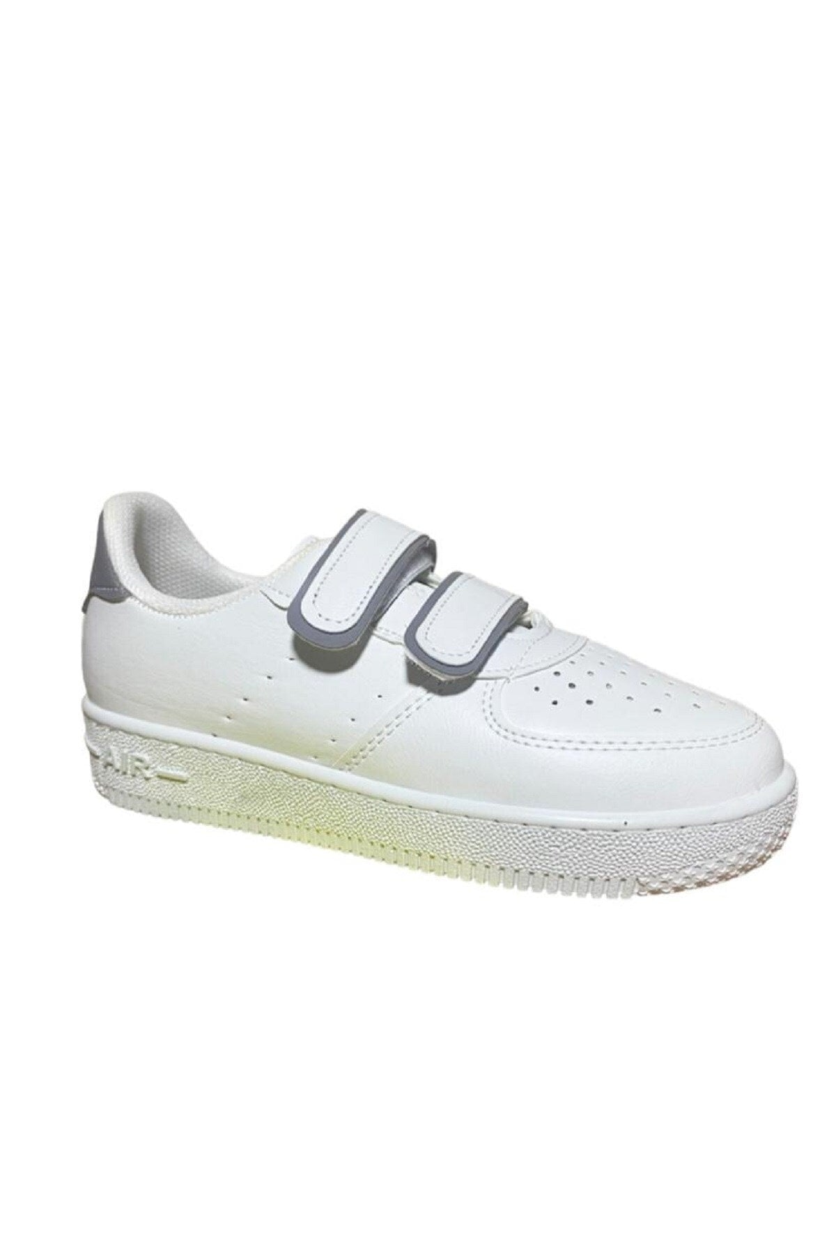 Unisex Girls Boys Velcro Sneakers Sneaker - White Smoked