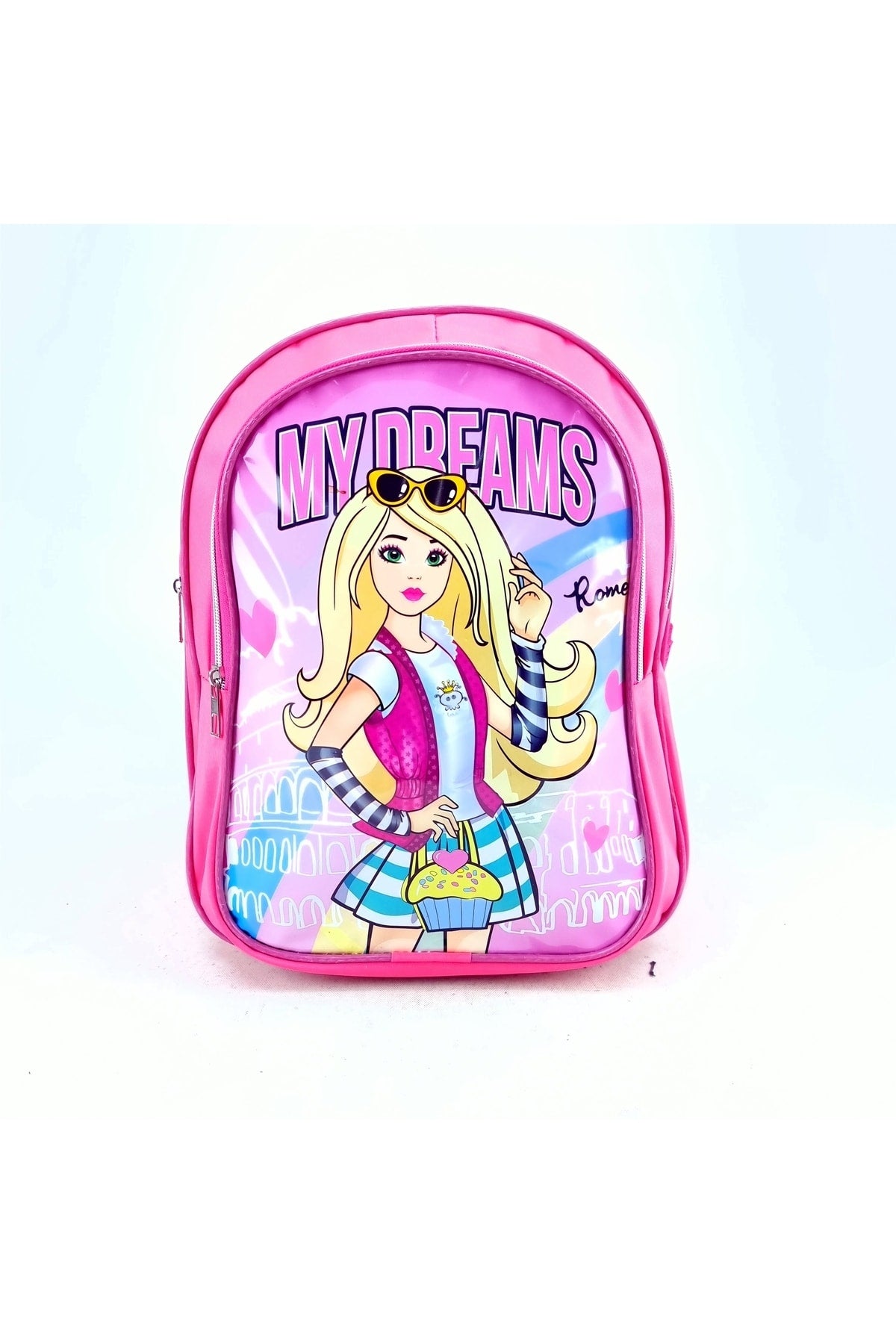 Primary School Kindergarten Student School Bag With Picture Lunch Box And Pencil Holder For Girls