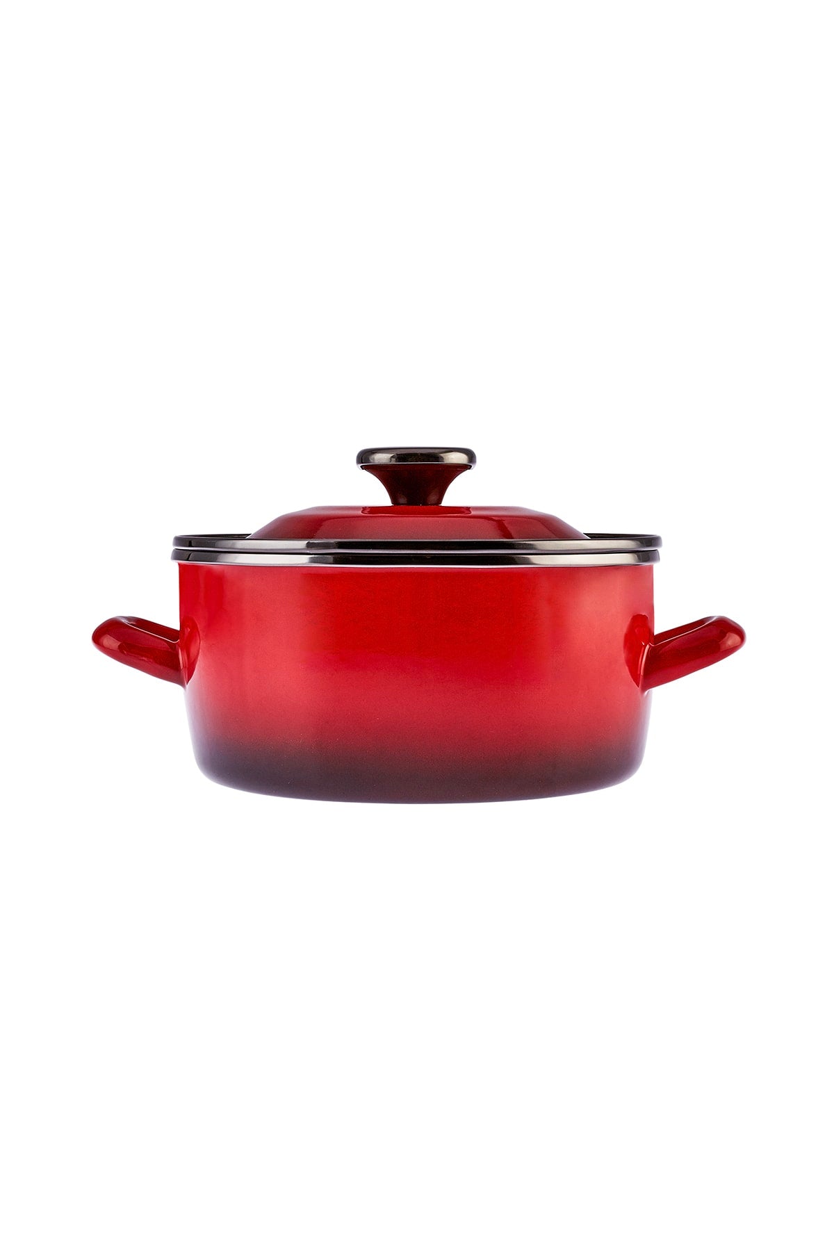 Pietra 7 Piece Enamel Cookware Set Red