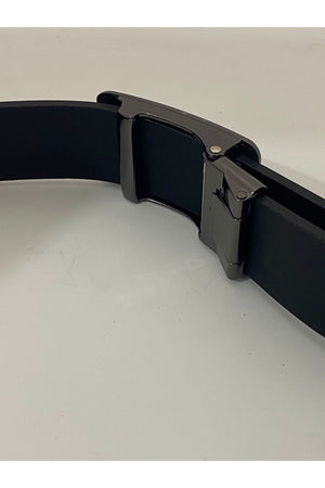 Gürtel aus 100 % echtem Leder mit automatischer Schnalle, ungelocht