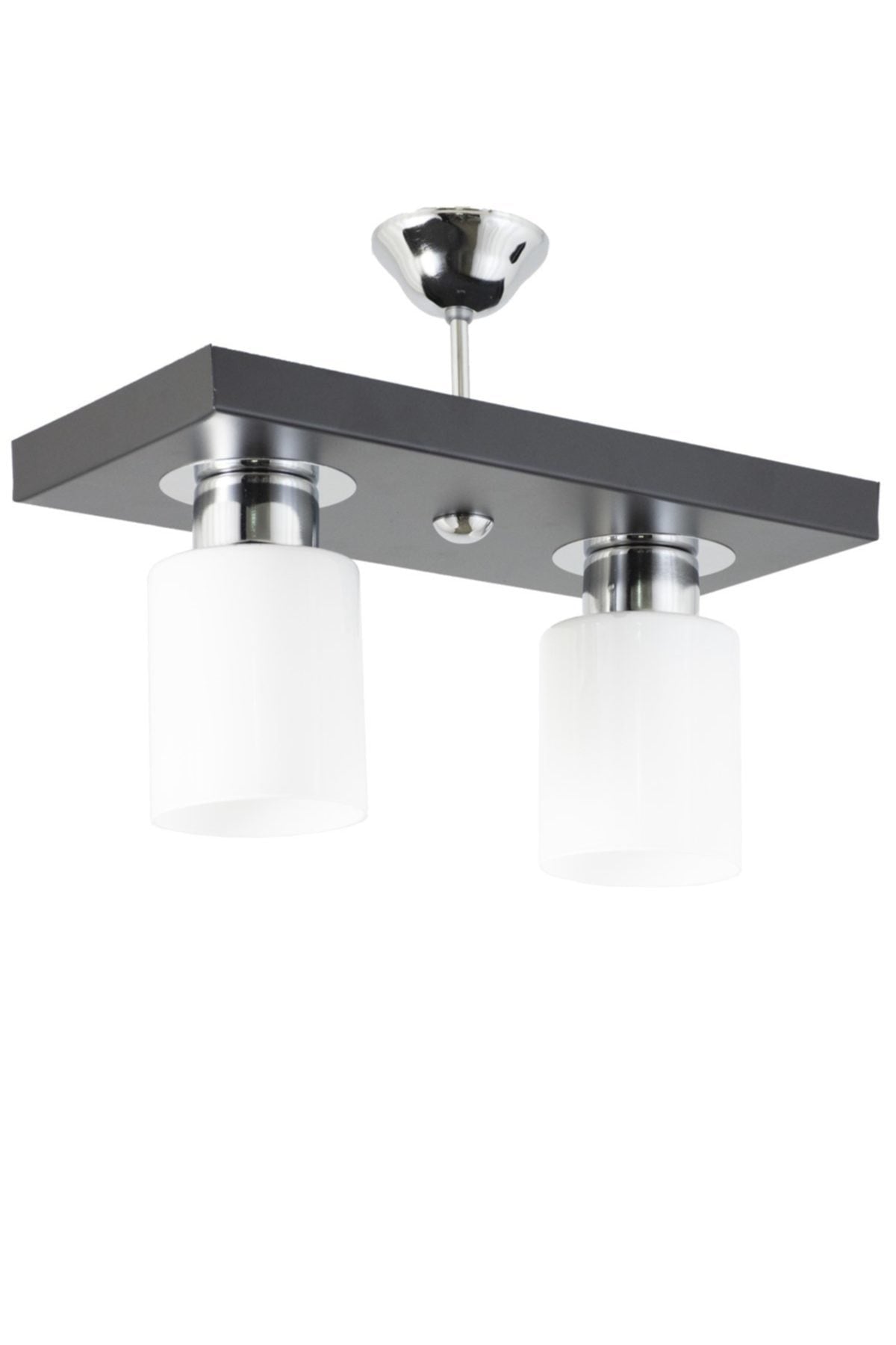 Double Modern Sports Model Rectangular Tray Black Chandelier