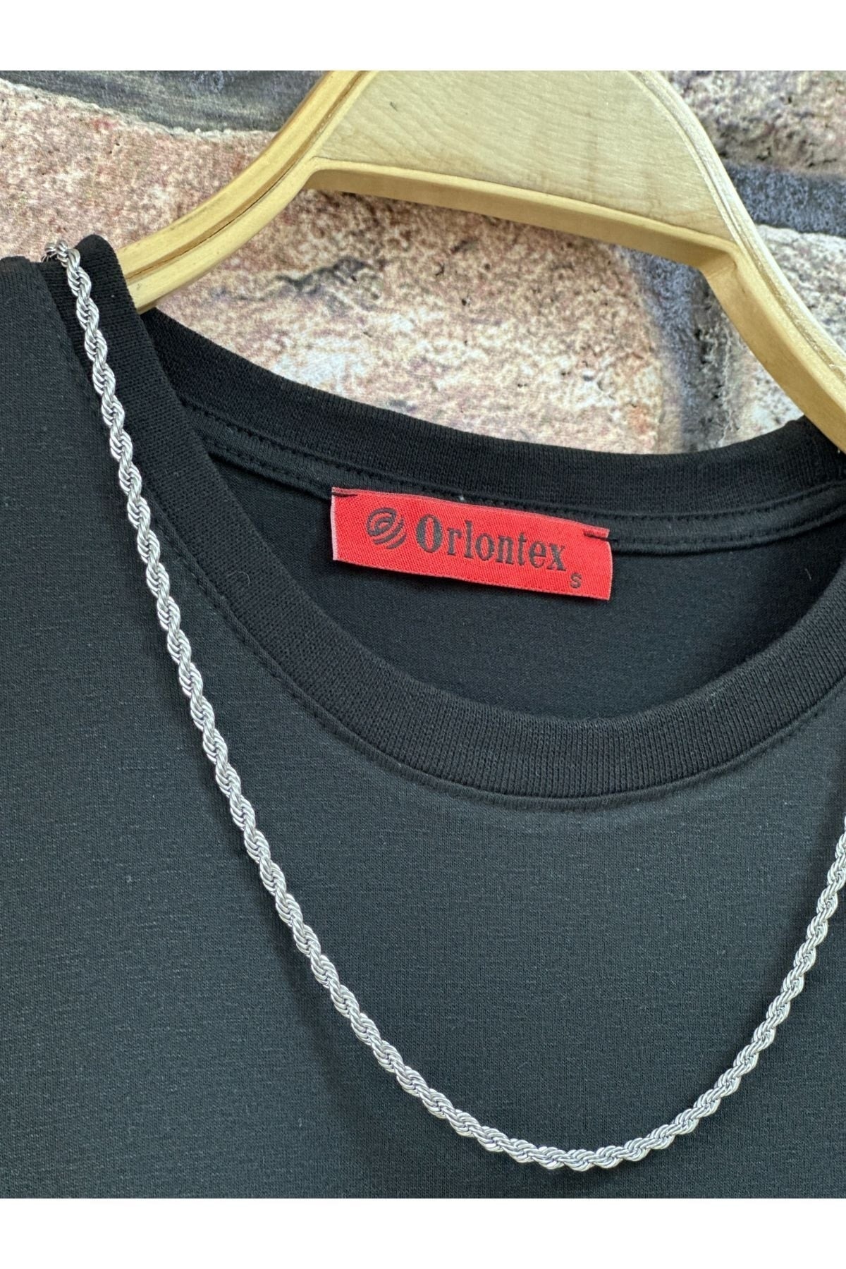 Schwarze Oversize-T-Shirt-Shorts mit vertikalem Aufdruck für Herren