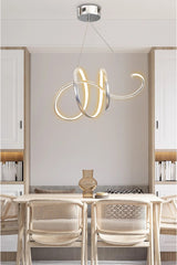 Chrome 3 Color Controlled LED Chandelier