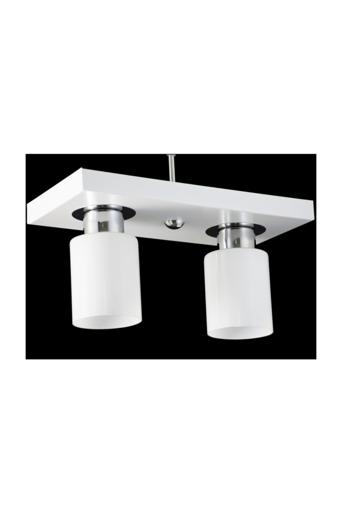 Double Modern Sports Model Rectangular Tray White Chandelier