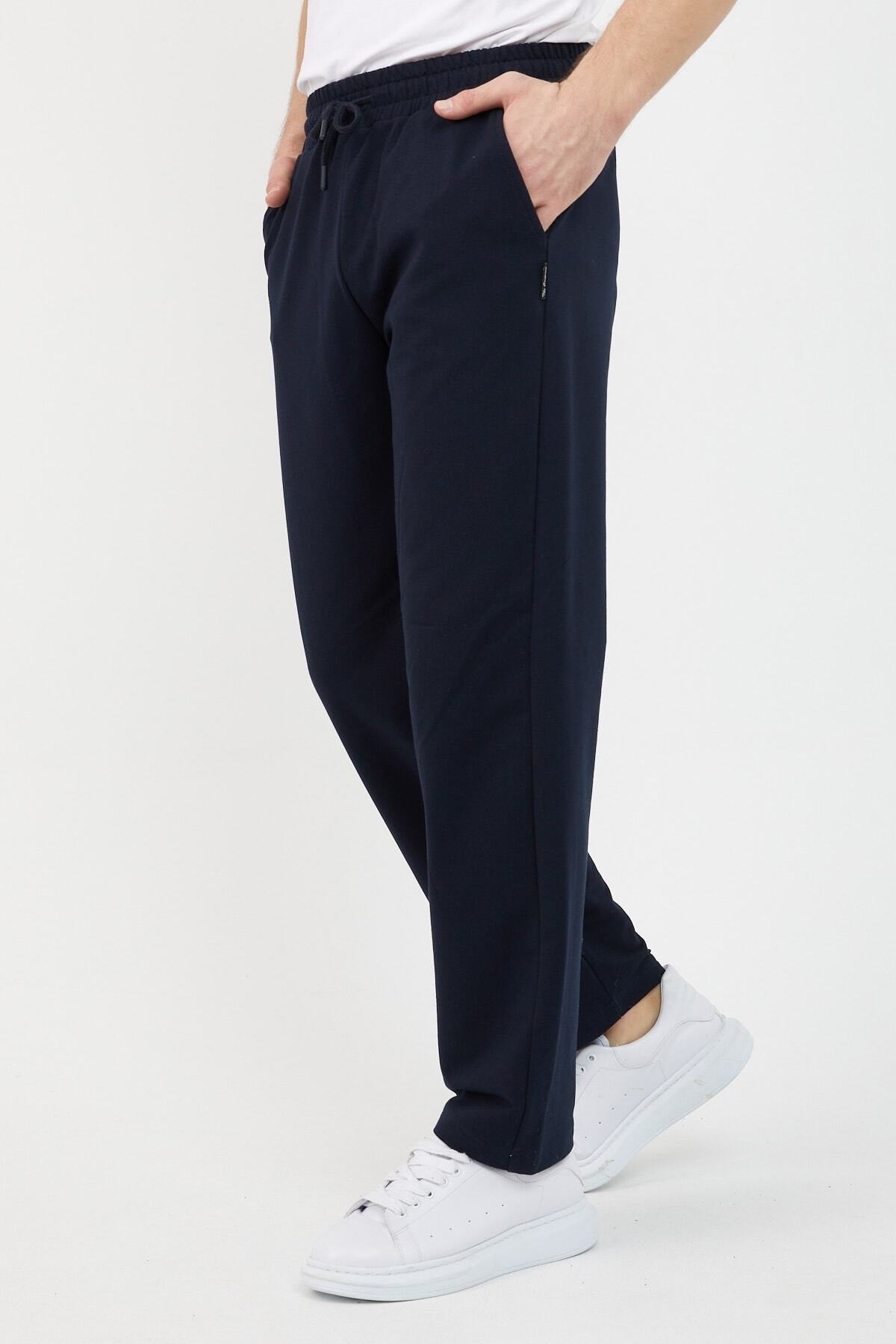 Black-Anthracite-Navy Blue Men'S Straight Leg Comfort Cut 3-Pack Sweatpants