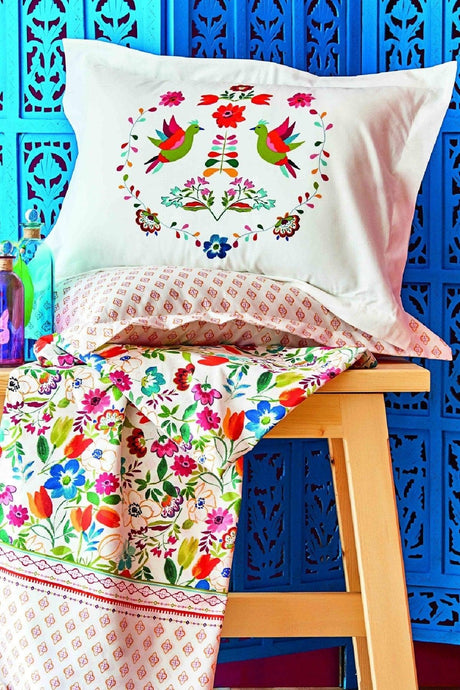 Parlin Fuchsia 100% Cotton Double Duvet Cover Set - Swordslife
