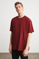 Jett Oversize Claret Red T-shirt