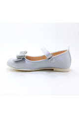 Girl's Stone Bow Satin Orthopedic Flats(26-35 Num.)