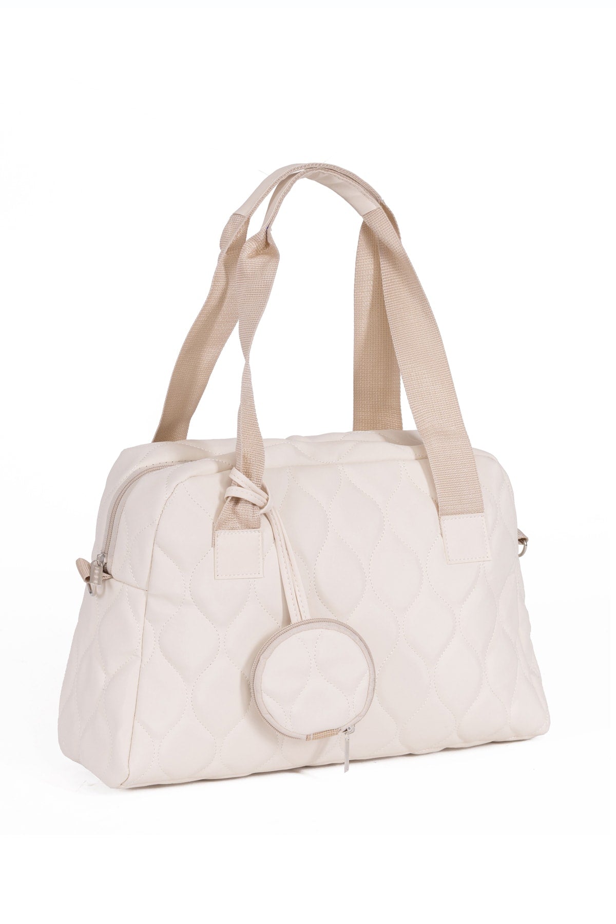 Original Women'S Large Volume Comfort Model Zippered Quilted Wallet Tote Shopper Sleeve Bag