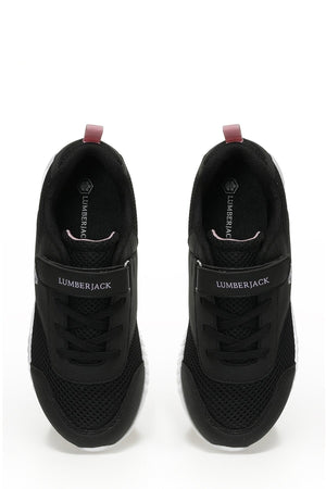 Siena 3fx Black Girls Running Shoes