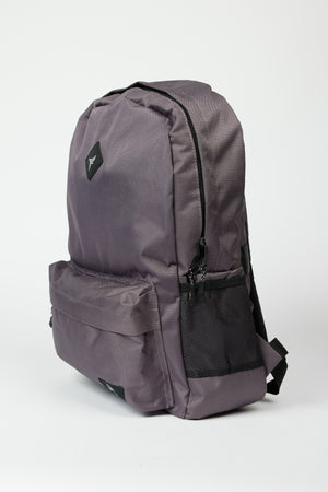 Grauer Schulrucksack mit Logo für Herren