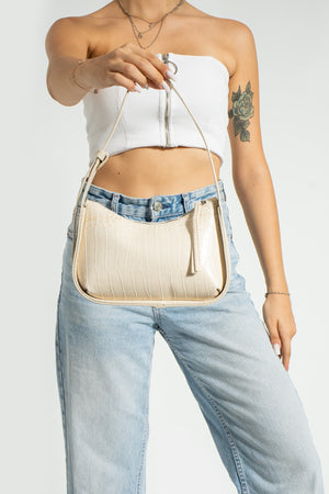 Women'S Crocodile Baguette Bag
