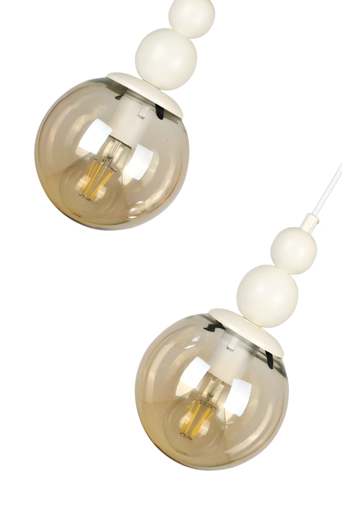 Infinite 2Nd Chandelier White Honey Glass