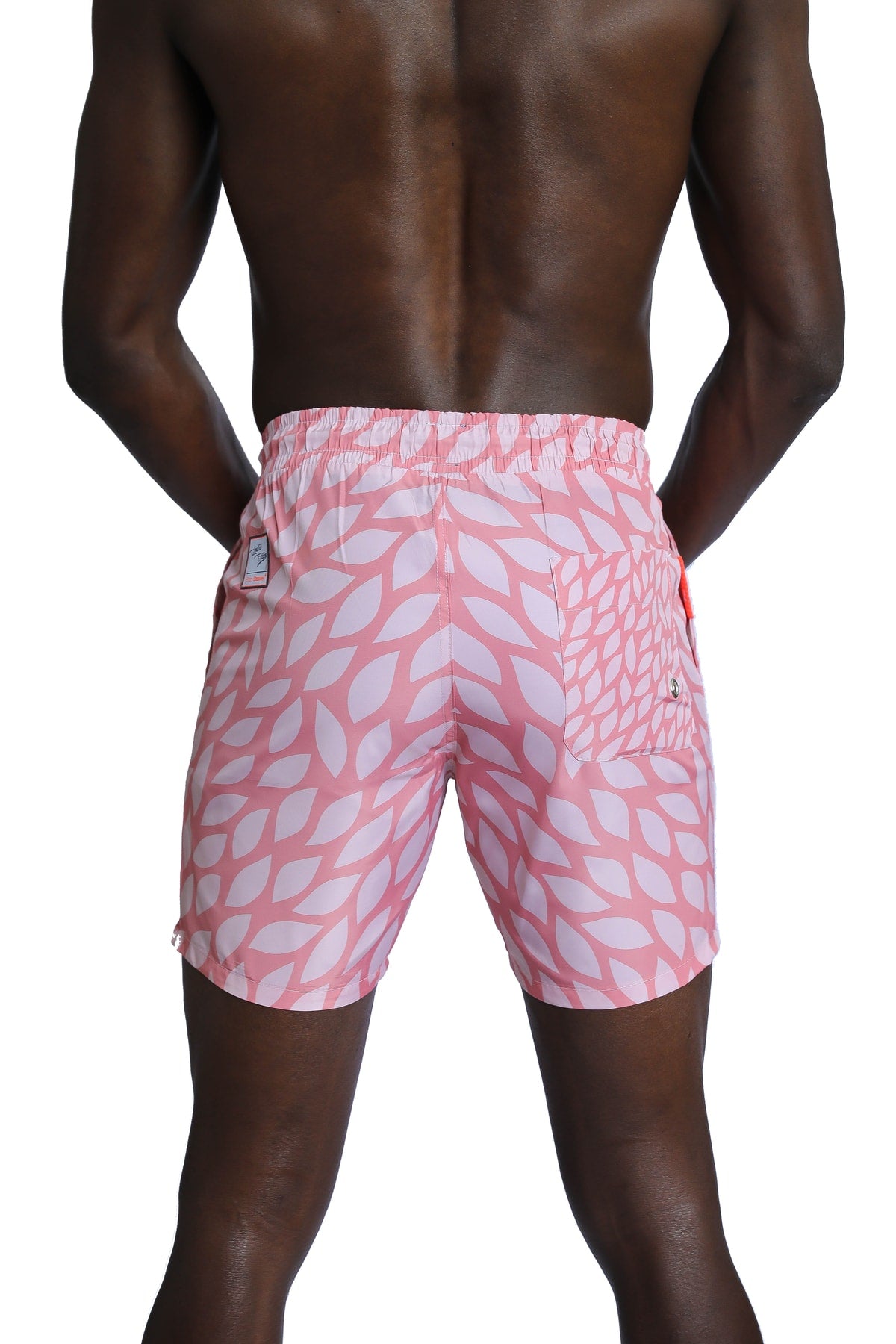 Men'S Patterned Pink Beach Shorts