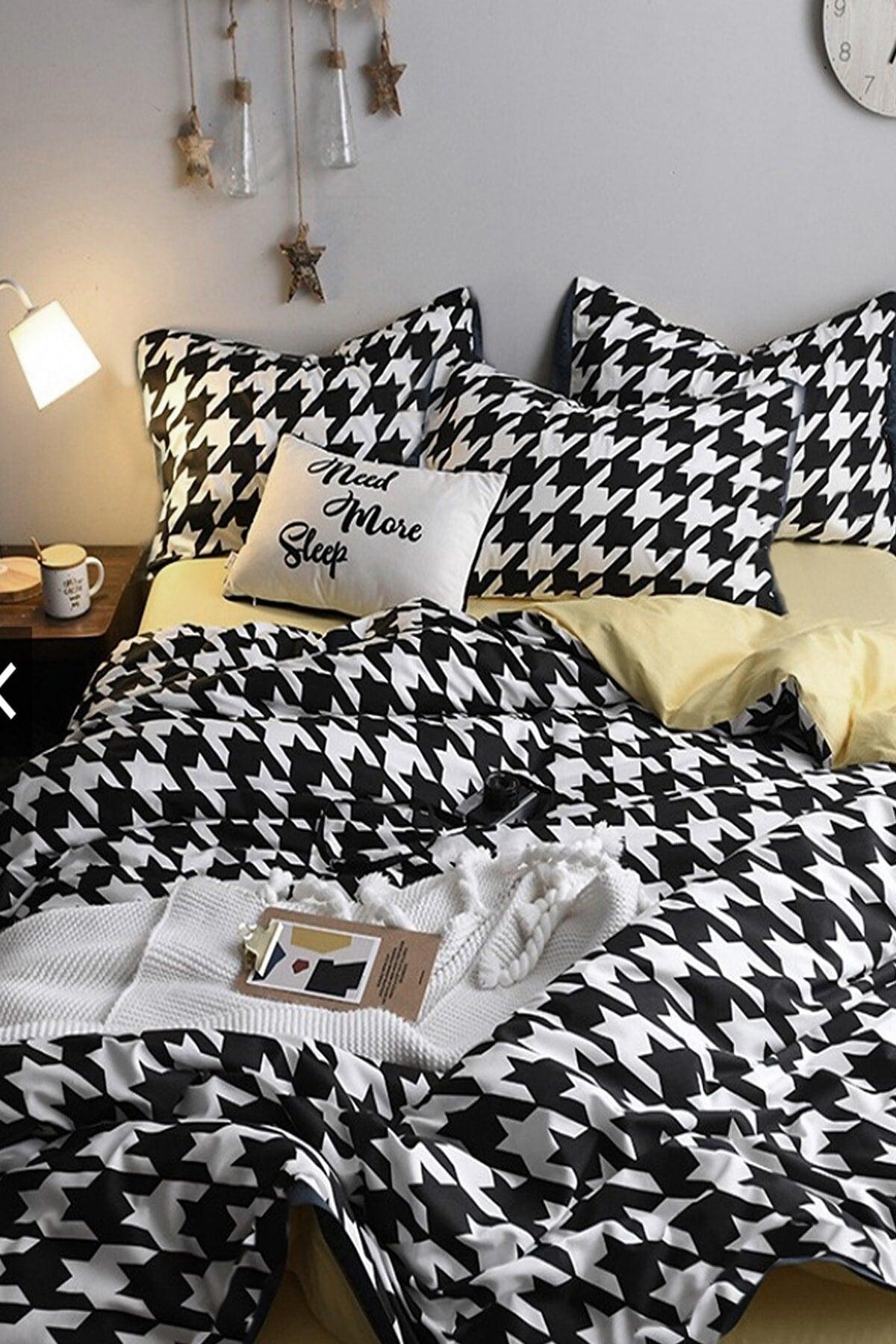 Elastic Bed Linen Duvet Cover Set Single Crowbar Yellow - Swordslife